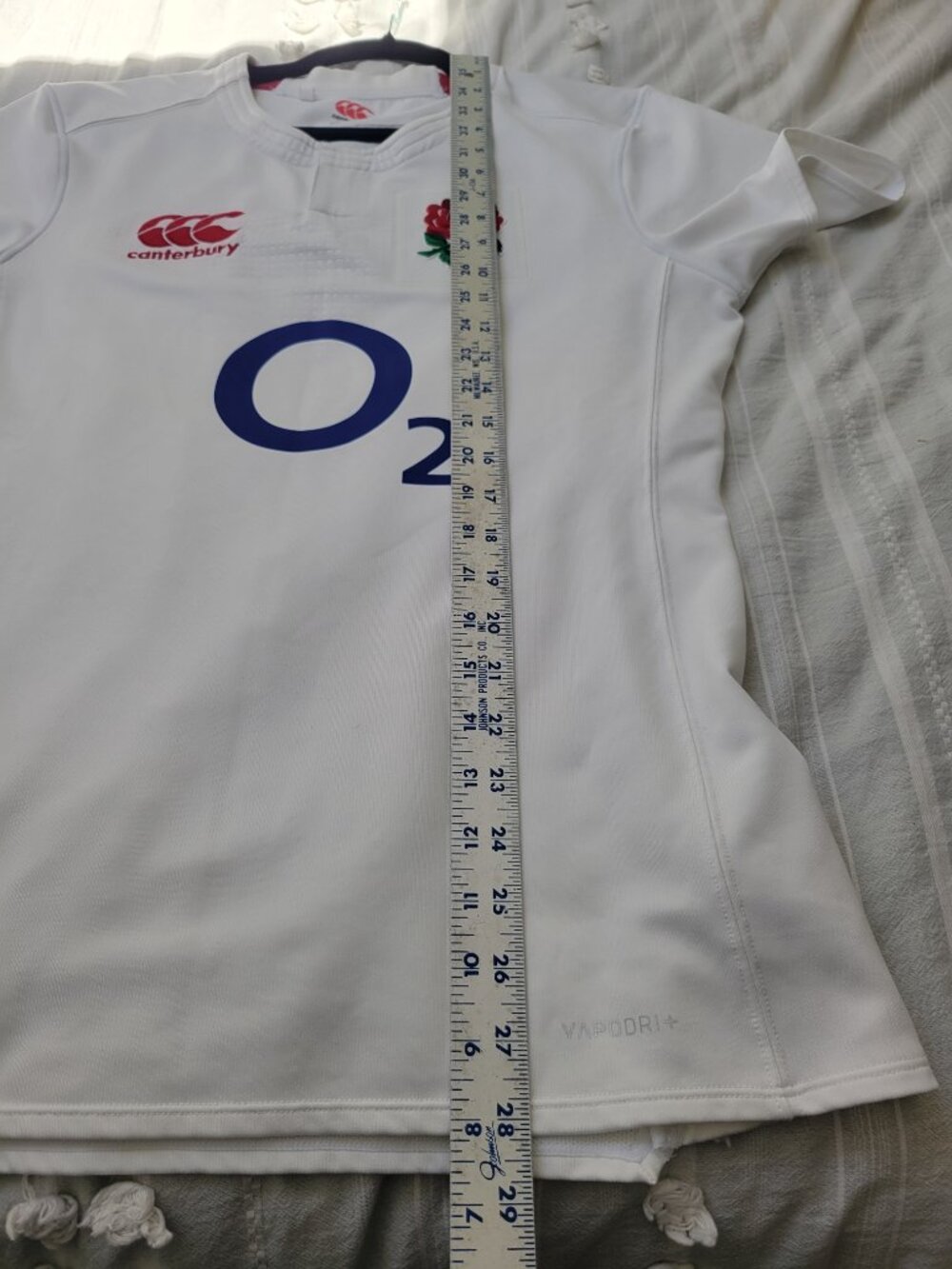 Canterbury England Rugby VapoDri+ O2 Home Jersey White Women's Fan Gear sz L - Picture 7 of 9